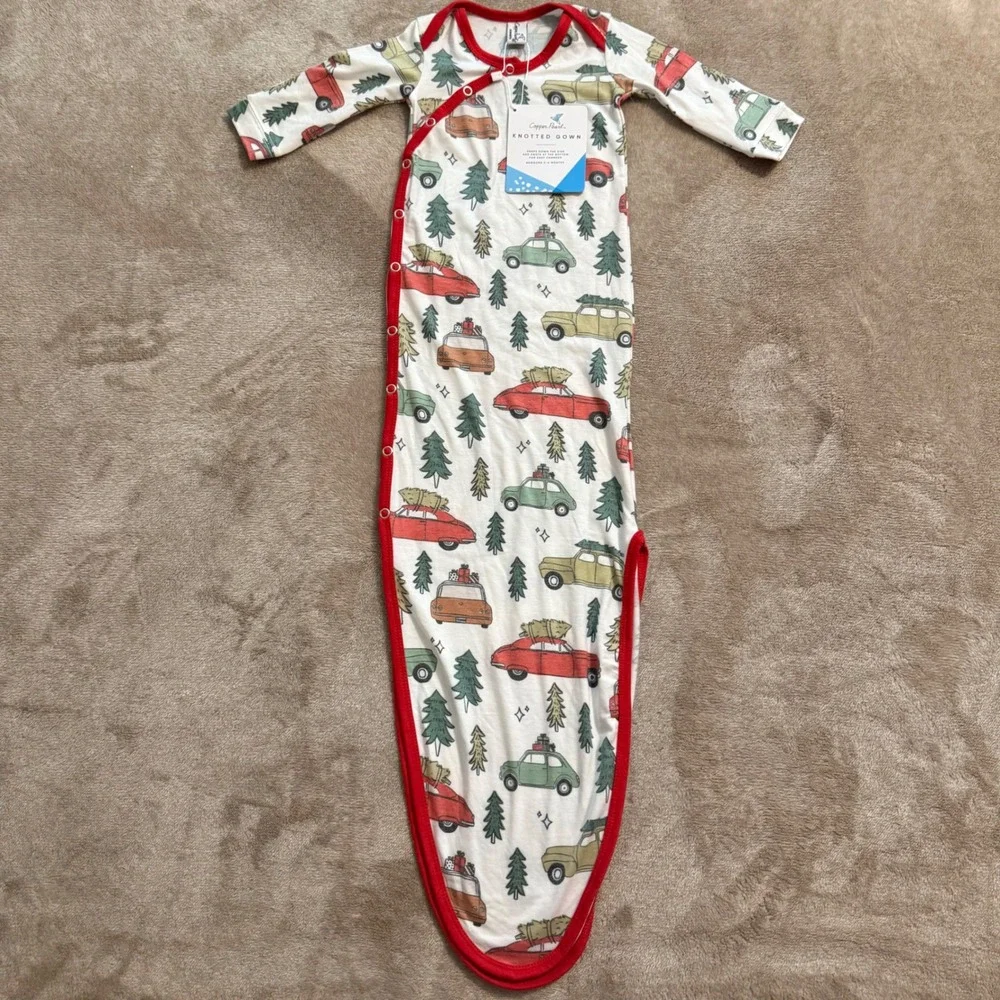 Copper Pearl Knotted Gown Griswold Christmas Car Tree Newborn 0-4 Months NWT